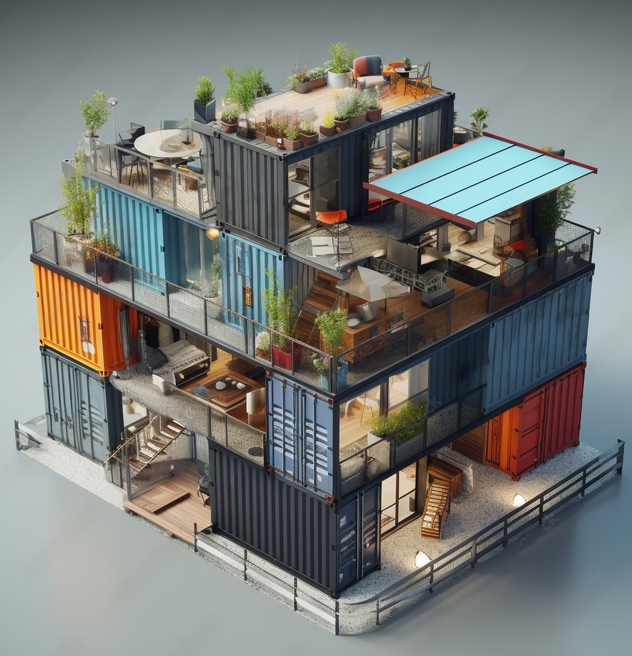 shipping container luxury homes