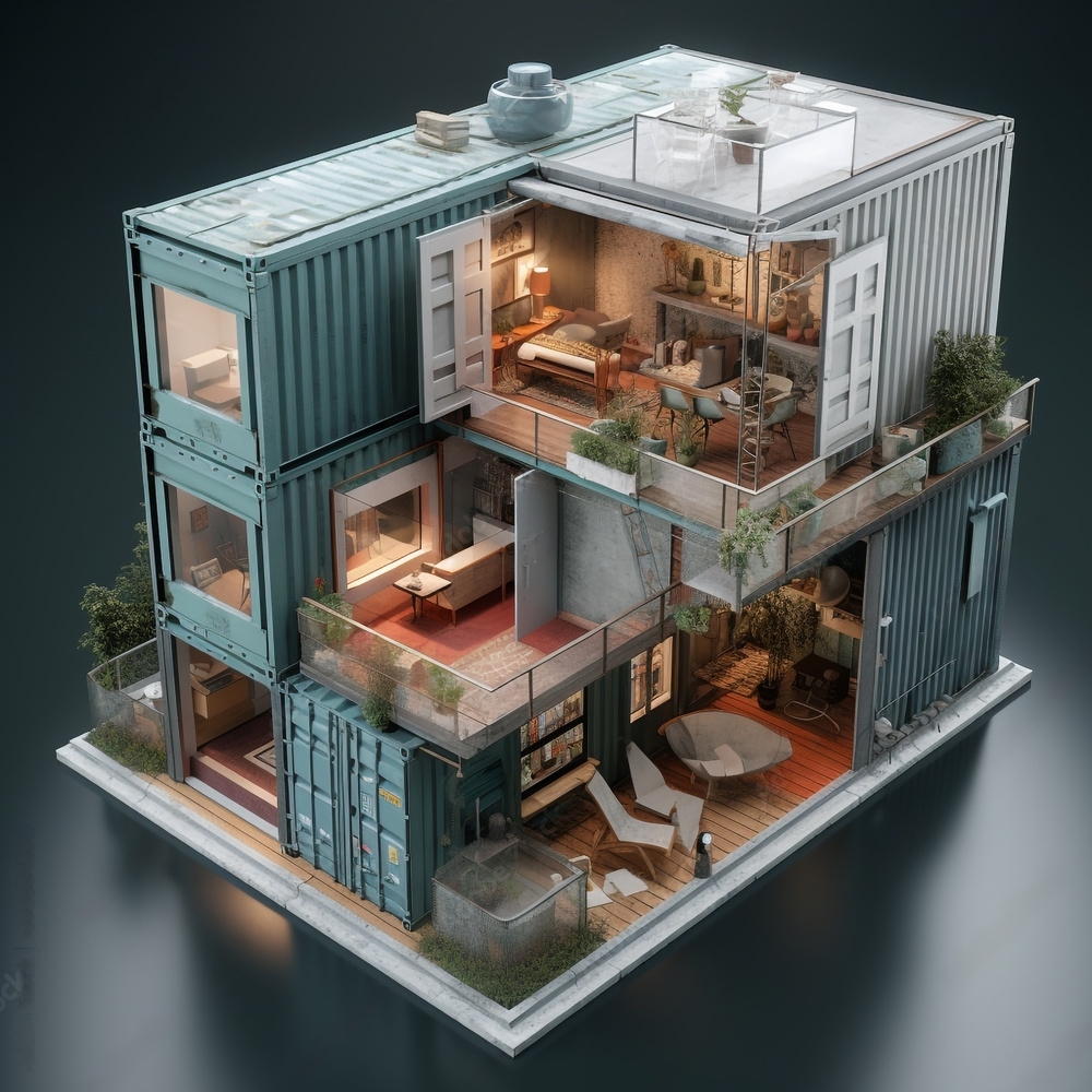 shipping container luxury homes